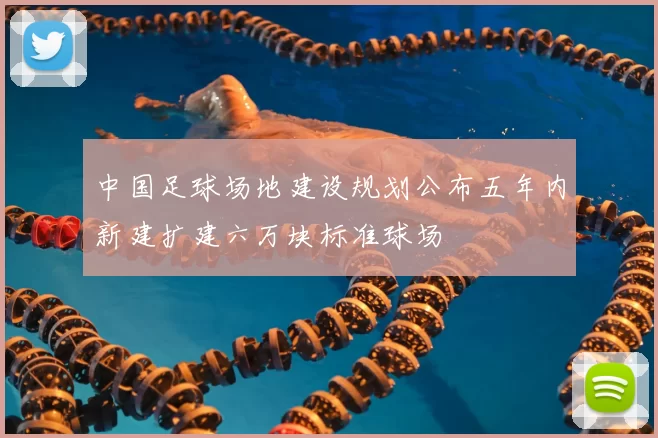 中国足球场地建设规划公布五年内新建扩建六万块标准球场
